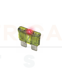 Littelfuse Auto Blade Fuses with Blown Fuse Indicator, ATO/ATC Size 10A 32VDC