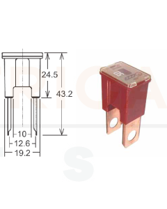 Pal Fuses Straight Male Terminal Large BTF050 50A 32VDC Link