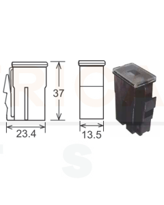 Pal Fuse Large Female Terminal With Lock LHF075 Latch 75A 32VDC