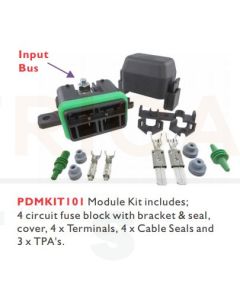 Prolec PDMKIT101 LIttelfuse MTR Series Fused 4 Way Sealed Distribution Module Kit