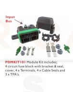 Prolec PDMKIT101 LIttelfuse MTR Series Fused 4 Way Sealed Distribution Module Kit