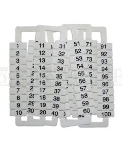 Morsettitalia 43310 Marking Tags 1 to 100 (1 set)